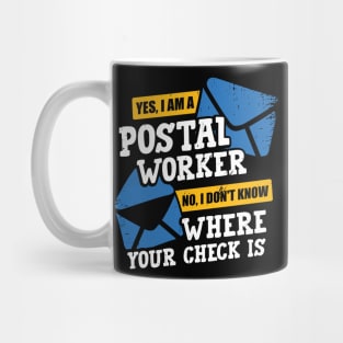 Funny Postal Worker Job Letter Carrier Gift Mug